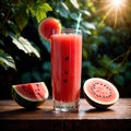 Watermelon juice fresh blended watermelon fruit drink, think smoothie nectar