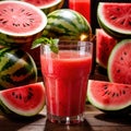 Watermelon juice fresh blended watermelon fruit drink, think smoothie nectar