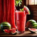 Watermelon juice fresh blended watermelon fruit drink, think smoothie nectar