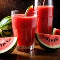 Watermelon juice fresh blended watermelon fruit drink, think smoothie nectar