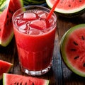 Watermelon juice fresh blended watermelon fruit drink, think smoothie nectar