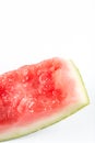 Watermelon leftovers above white background