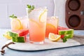 Watermelon lemonade or cocktail, refreshing summer drink Royalty Free Stock Photo