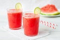 Refreshing summer drink watermelon lemonade Royalty Free Stock Photo