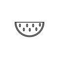 watermelon line icon. Element of fruits and vegetables for mobile concept and web apps. Thin line watermelon icon can be used for Royalty Free Stock Photo