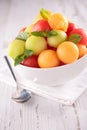 Watermelon and melon salad Royalty Free Stock Photo