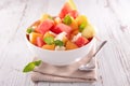 Watermelon and melon salad Royalty Free Stock Photo