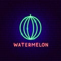 Watermelon Neon Label
