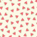 Watermelon pattern. Vector illustration