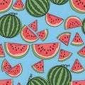 Watermelon Pattern Royalty Free Stock Photo