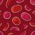 Watermelon pieces background