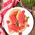 Watermelon popsicle Royalty Free Stock Photo