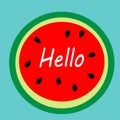 Watermelon poster, greeting, invitation card