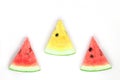 watermelon red and yellow sliced Royalty Free Stock Photo
