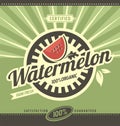 Watermelon retro ad concept