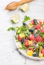 Watermelon Salad, Summer Fresh Fruity Appetizer Royalty Free Stock Photo