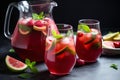 Watermelon Sangria. A refreshing summer drink