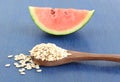 Watermelon Seeds in a Spoon Royalty Free Stock Photo