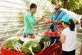 Watermelon seller Royalty Free Stock Photo