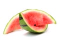 Watermelon slice eaten Royalty Free Stock Photo