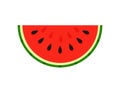 Watermelon slice fruit icon