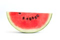 watermelon slice isolate on white Royalty Free Stock Photo