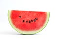 watermelon slice isolate on white Royalty Free Stock Photo