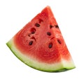 Watermelon Slice Isolated on White Background Royalty Free Stock Photo