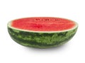 Watermelon slice isolated on white background with clipping path, full depth of field. Royalty Free Stock Photo