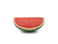 Watermelon slice on white background Royalty Free Stock Photo