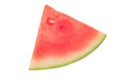 Watermelon slice on white, clipping path Royalty Free Stock Photo