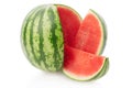 Watermelon sliced isolated, clipping path