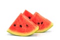 Watermelon sliced on white background Royalty Free Stock Photo