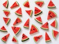 Watermelon slices in the background.Healthy natural food rich in vitamins Watermelon is a popular organic food product. Royalty Free Stock Photo