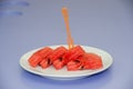 Watermelon Slices on dish. Royalty Free Stock Photo