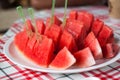 Watermelon Slices on dish Royalty Free Stock Photo