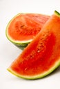Watermelon Slices Large Melon Fruit Produce Sections White Background
