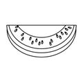 Watermelon slide icon Royalty Free Stock Photo