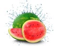 Watermelon splash Royalty Free Stock Photo