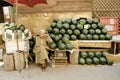 Watermelon stall in cairo egypt