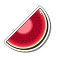 Watermelon sticker isolated on a white background Royalty Free Stock Photo