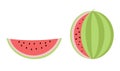 Watermelon summer fruit isolated object