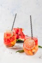 Watermelon summer sangria Royalty Free Stock Photo