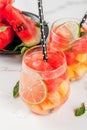 Watermelon summer sangria Royalty Free Stock Photo