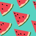 Watermelon Surface Pattern Background Watermelon Fruit Repeat Pattern for textile design, fabric printing, fashion, stationary or