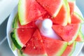 Watermelon tasty fruit sliced fresh