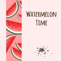 Watermelon time, card