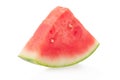 Watermelon triangular slice, clipping path Royalty Free Stock Photo