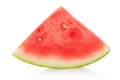 Watermelon triangular slice isolated, clipping path Royalty Free Stock Photo