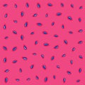 Watermelon vector pattern background of red watermelon flesh with black seeds. hand drawn watermelon square. Simple and Royalty Free Stock Photo